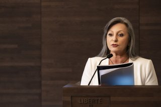 Nuria Gorrite a présenté vendredi les lignes directrices de la politique culturelle vaudoise (archives). KEYSTONE/JEAN-CHRISTOPHE BOTT